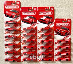 Matchbox Red Edition Big Lot Of 22 Porsche / Holden / Mustang New