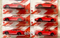 Matchbox Red Edition Big Lot Of 22 Porsche / Holden / Mustang New