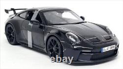 Mini Car Porsche 911 992 Gt3 Black 1/18 Maisto Coupe 2022 Special Edit