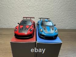Mini GT 164 Porsche 911 GT2 & GT3 RS Weissach Package Blue #344 & Red #1060