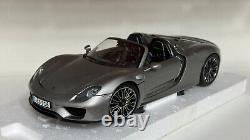 Minichamps 1/18 Porsche 918 Spyder 2013 Grey Dealer Edition Rare