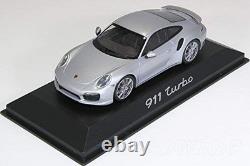 Minichamps 1/43 Porsche 911 Turbo (991) 2013 Silver Porsche Dealer Edition
