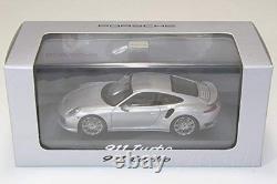 Minichamps 1/43 Porsche 911 Turbo (991) 2013 Silver Porsche Dealer Edition