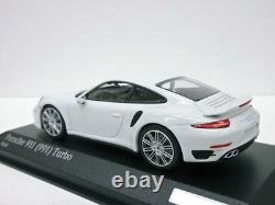 Minichamps 1/43 Porsche 911 Turbo White 2014 car. Tima Special Edition Diecast