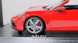 Minichamps 118 2019 Porsche 911 Carrera 4S Cabriolet Diecast Car Red 1 of 504