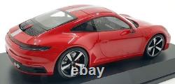 Minichamps 118 2019 Porsche 911 Carrera 4S Type 992 Carmine Red Diecast Car