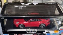 Minichamps 118 2019 Porsche 911 Carrera 4S Type 992 Carmine Red Diecast Car