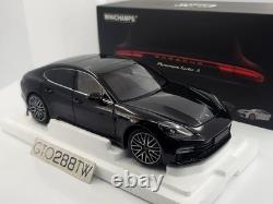 Minichamps 118 scale Porsche Panamera Turbo S 2020 Black Metallic 113061076