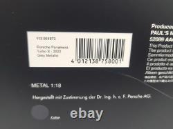 Minichamps 118 scale Porsche Panamera Turbo S 2020 Black Metallic 113061076