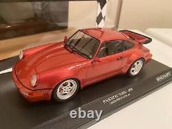 Minichamps 1990 Porsche 911 (964) Turbo 3.6 Metallic Red 504 Pieces Only, 1/18