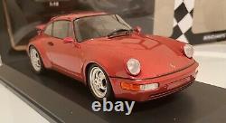 Minichamps 1990 Porsche 911 (964) Turbo 3.6 Metallic Red 504 Pieces Only, 1/18