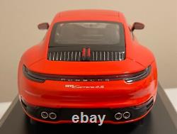 Minichamps 2019 Porsche 911 (992) Carrera 4S Orange 600 Pcs 1/18 New & Inspected