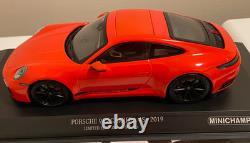 Minichamps 2019 Porsche 911 (992) Carrera 4S Orange 600 Pcs 1/18 New & Inspected