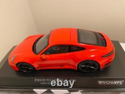 Minichamps 2019 Porsche 911 (992) Carrera 4S Orange 600 Pcs 1/18 New & Inspected