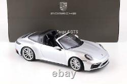 Minichamps 2022 Porsche 911 992 Targa 4 GTS Dealer Edn GT Silver Metallic 118