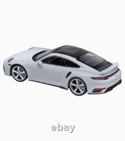 Minichamps 2022 Porsche 911 992 Turbo S Coupe DEALER EDITION White 118