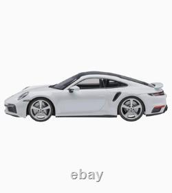 Minichamps 2022 Porsche 911 992 Turbo S Coupe DEALER EDITION White 118
