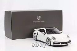 Minichamps 2022 Porsche 911 992 Turbo S Coupe DEALER EDITION White 118