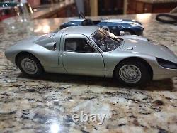 Minichamps Porsche 904GTS 118 scale diecast model car used loose damaged silver