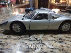 Minichamps Porsche 904GTS 118 scale diecast model car used loose damaged silver