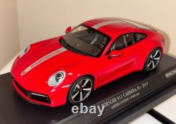 Minichamps Porsche 911 (992) Carrera 4S, Carmine Red 1 of 600 Pcs 1/18 New (NLA)
