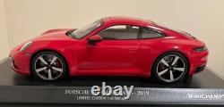 Minichamps Porsche 911 (992) Carrera 4S, Carmine Red 1 of 600 Pcs 1/18 New (NLA)