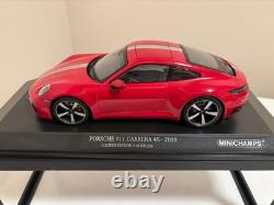 Minichamps Porsche 911 (992) Carrera 4S, Carmine Red 1 of 600 Pcs 1/18 New (NLA)