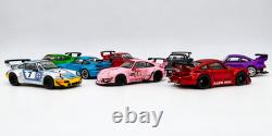 Model Model RWB Porsche 8-Car Lot FG Model Chrome Red Gespenst Hooters SEALED 1/
