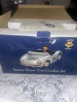 NIB RARE James Dean Porsche 550 Cookie Jar LIMITED EDITION