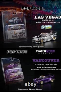 New 2026 Pop Race Porsches 911 930 RWB Chrome & Purple Conventions Set