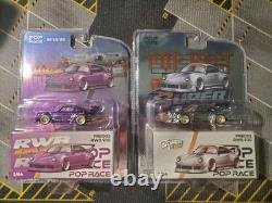New 2026 Pop Race Porsches 911 930 RWB Chrome & Purple Conventions Set