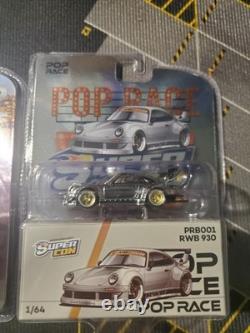 New 2026 Pop Race Porsches 911 930 RWB Chrome & Purple Conventions Set