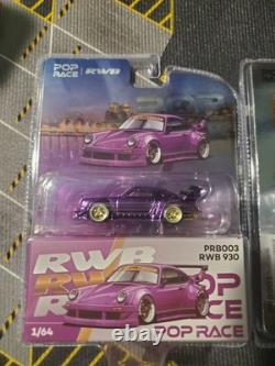 New 2026 Pop Race Porsches 911 930 RWB Chrome & Purple Conventions Set