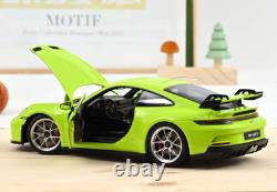Norev 2021 Porsche 911 GT3 118 Coupe Acid Green Diecast Model Car