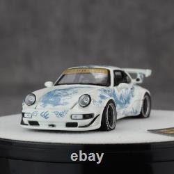 PGM 1/64 Porsche 911 964 RWB Luminous White Chinese Dragon SPECIAL EDITION