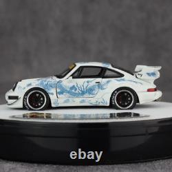 PGM 1/64 Porsche 911 964 RWB Luminous White Chinese Dragon SPECIAL EDITION