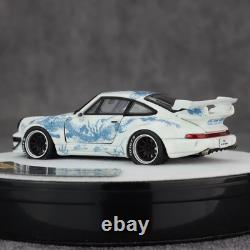 PGM 1/64 Porsche 911 964 RWB Luminous White Chinese Dragon SPECIAL EDITION