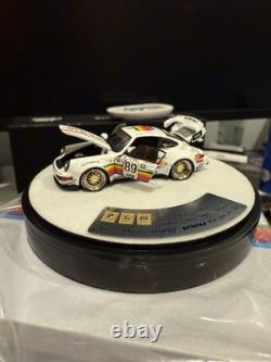 PGM 164 White Apple #89 RWB 964 Round Sports Open Model Diecast Display Car