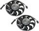 Pair Cooling Fan Assemblies Set of 2 Driver & Passenger Side Left Right for 911