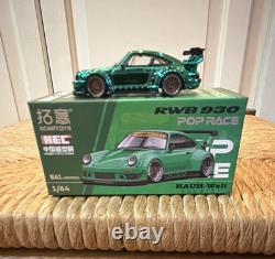 Pop Race 164 Diecast Porsche RWB 930 Green Car Hobby Expo China CHASE