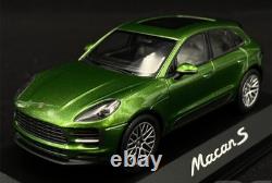 Porsche 143 Minichamps Macan S 2018 Mamba Green Diecast Model Car