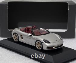 Porsche 718 (982) Boxster GT 25 Years Silver 143 Minichamps WAP 020 202 0MM7Z