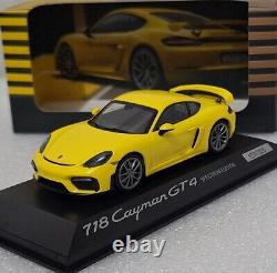 Porsche 718 982 Cayman GT4 2019 Racing Yellow Spectrum Edition 143 Minichamps 8