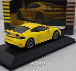 Porsche 718 982 Cayman GT4 2019 Racing Yellow Spectrum Edition 143 Minichamps 8