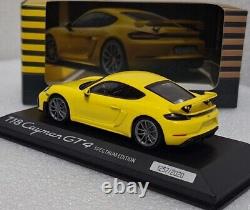 Porsche 718 982 Cayman GT4 2019 Racing Yellow Spectrum Edition 143 Minichamps 8