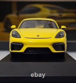 Porsche 718 982 Cayman GT4 2019 Racing Yellow Spectrum Edition 143 Minichamps 8