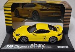 Porsche 718 982 Cayman GT4 2019 Racing Yellow Spectrum Edition 143 Minichamps 8