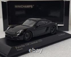Porsche 718 (982) Cayman GTS 4.0 2020 Black 143 Minichamps 410069000 RARE! (6)