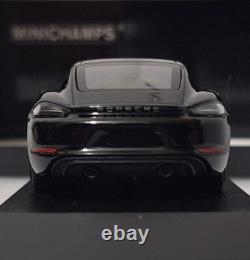 Porsche 718 (982) Cayman GTS 4.0 2020 Black 143 Minichamps 410069000 RARE! (6)