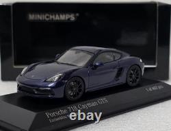 Porsche 718 (982) Cayman GTS 4.0 2020 Blue Met 143 Minichamps 410069002 (15)